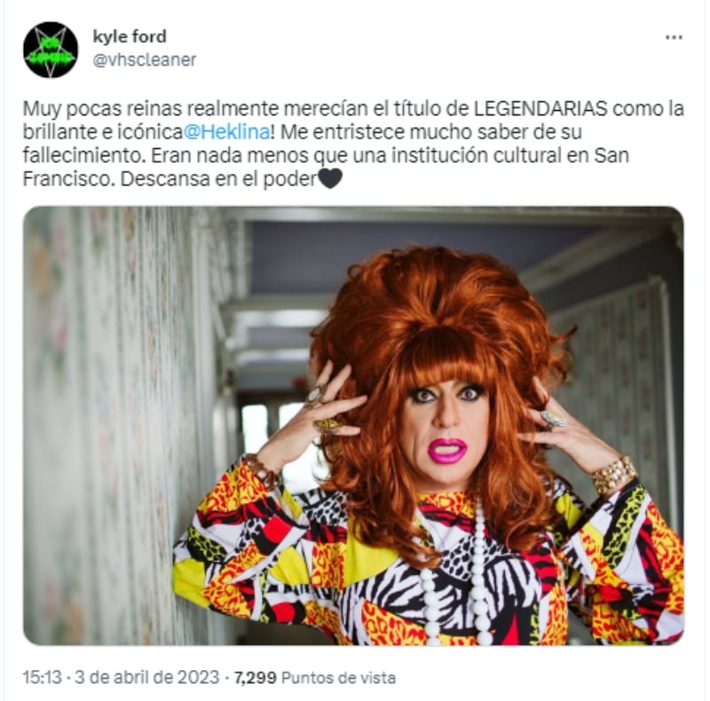 Iconic drag queen Heklina dies