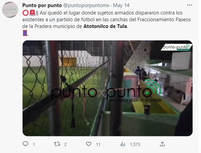 Mueren seis personas en campo de fútbol