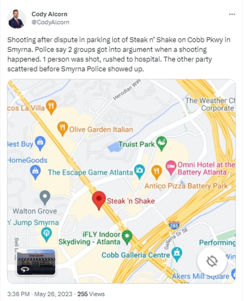 No hay informes sobre el sospechoso del tiroteo en el Steak n' Shake