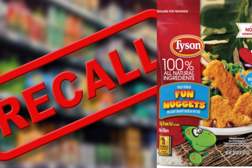 Tyson Foods hace recall de nuggets en forma de dinosaurio por piezas de metal