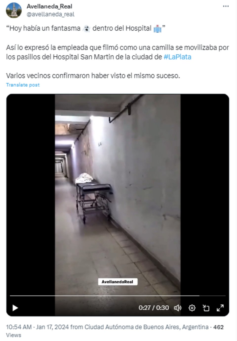 Camilla, hospital, Argentina, paranormal, MundoNOW