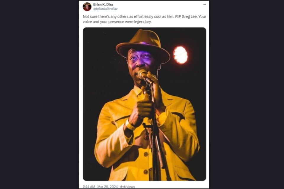 Greg Lee, Hepcat, luto celebridades, MundoNOW
