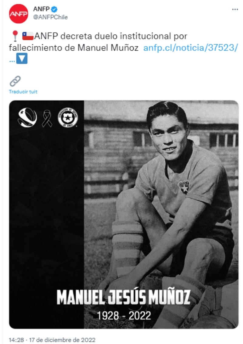 Muere futbolista Manuel Muñoz: Su destacada carrera