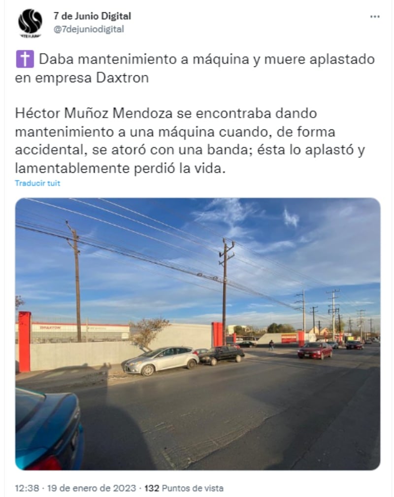 Muere locutor Héctor Muñoz Mendoza: Fue aplastado por una máquina