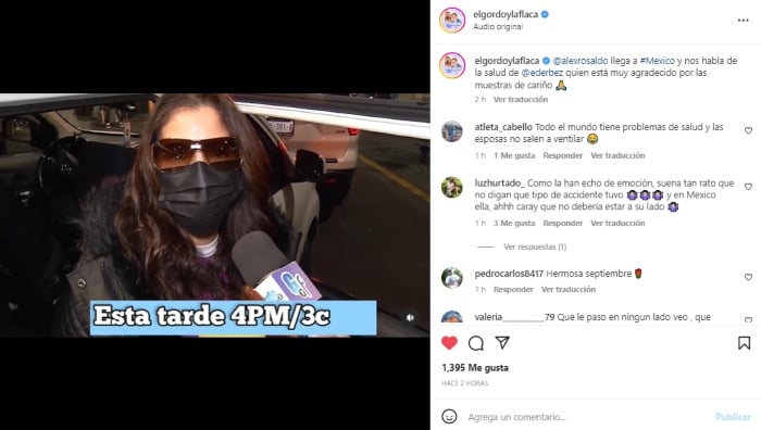 Alessandra Rosaldo habla del accidente de Derbez