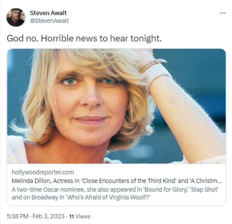 Muere la actriz Melinda Dillon