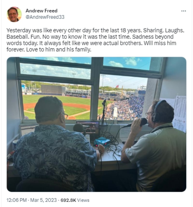 Muere el locutor de los Rays Dave Wills