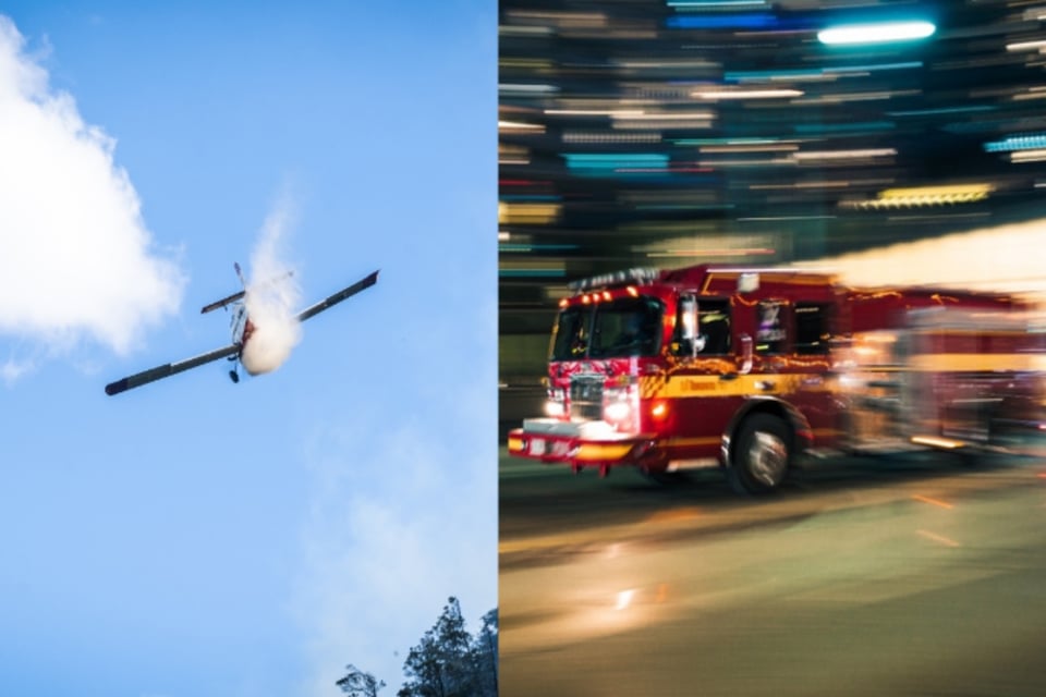 Terror en Florida, avión se estrella en plena carretera y provoca incendio