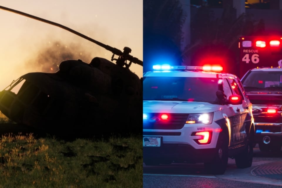 Confirman la muerte de 6 pasajeros al caer un helicóptero en el sur de California