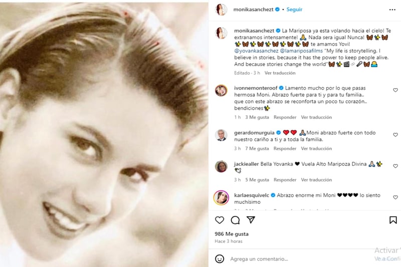 Mónika Sánchez, actriz, Televisa, cáncer, MundoNOW