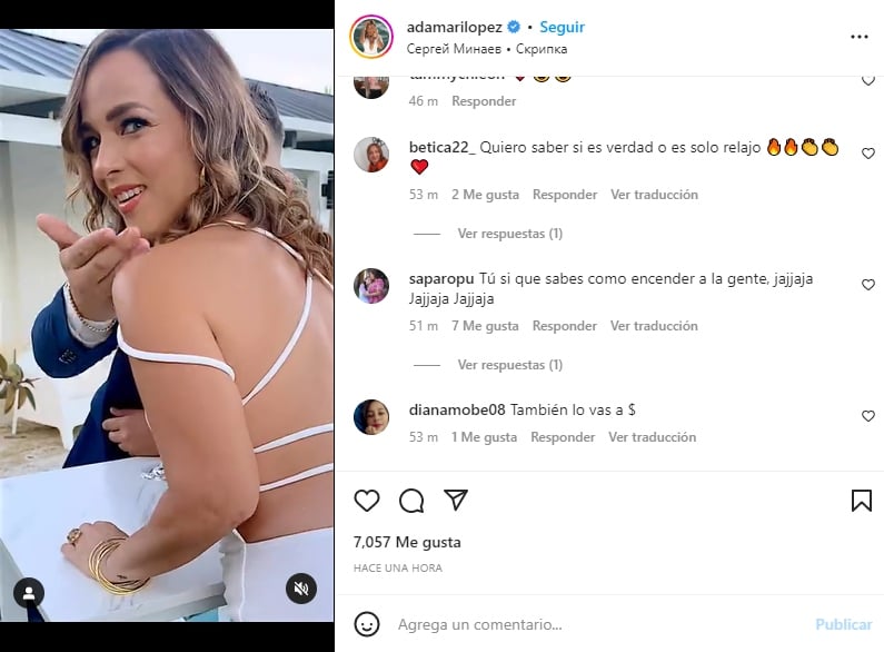 Adamari López apareció besando a un hombre