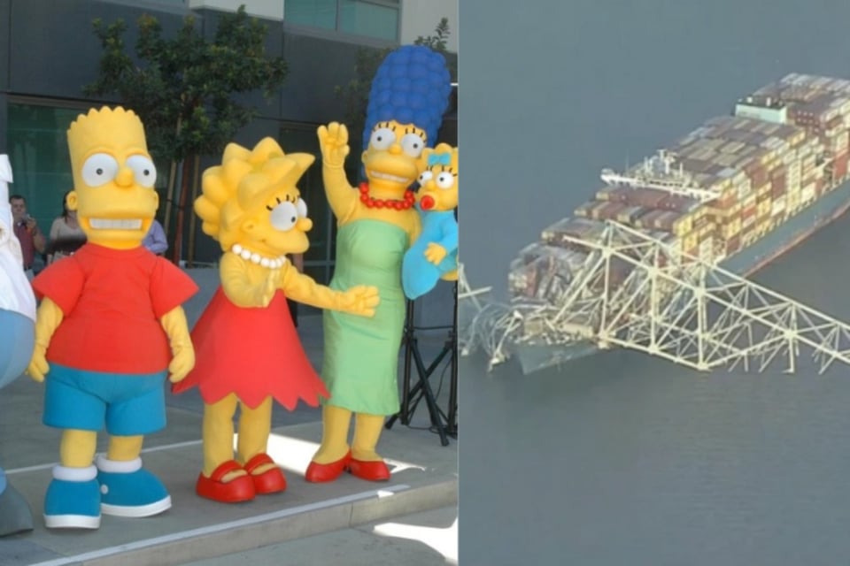 ¿Los Simpsons predijeron el colapso del puente en Baltimore?