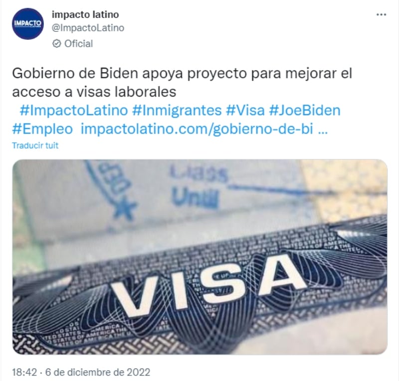 Gobierno Biden visas laborales: ¿Beneficio a los inmigrantes?