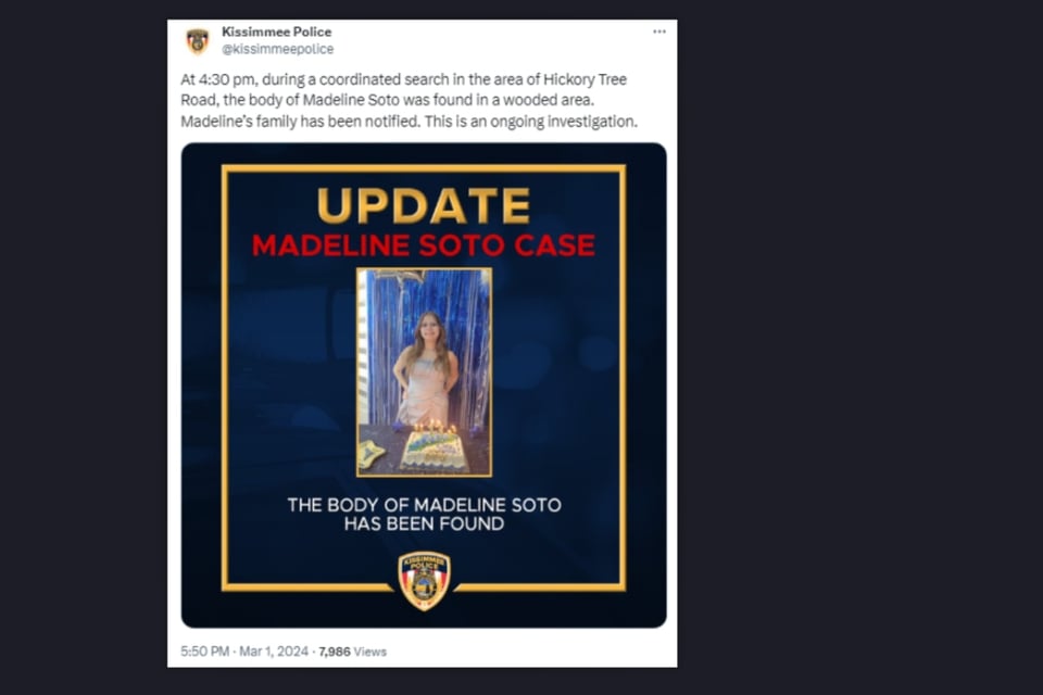 Madeline Soto encontrada muerta, Florida, hispana, EEUU, MundoNOW
