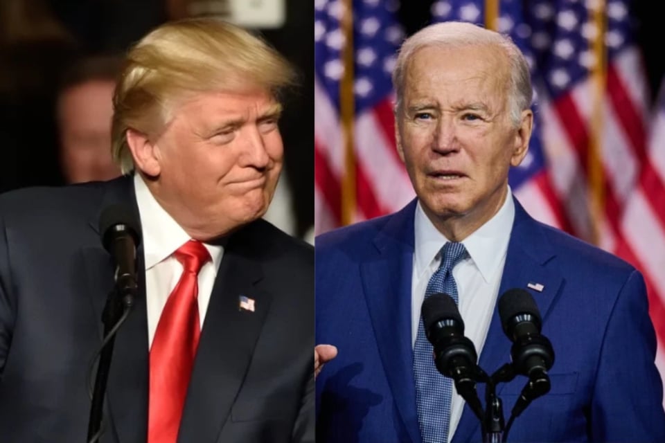Trump posts a disturbing video depicting President Biden tied up in the back of a truck
