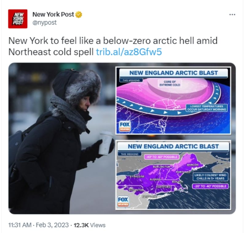 Explosión Ártica afectará a Nueva York