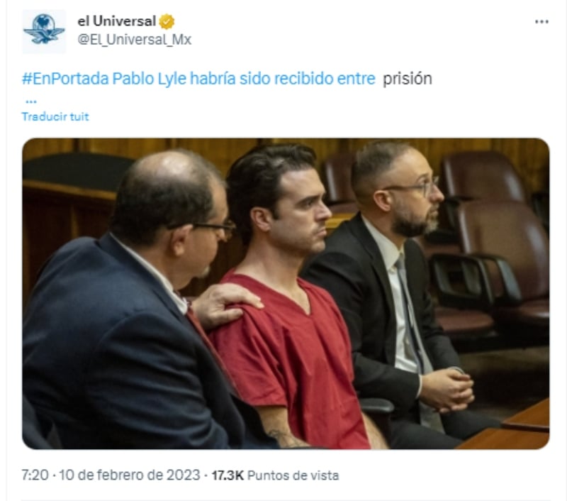 ¿Cómo fue Pablo Lyle recibido en prisión?