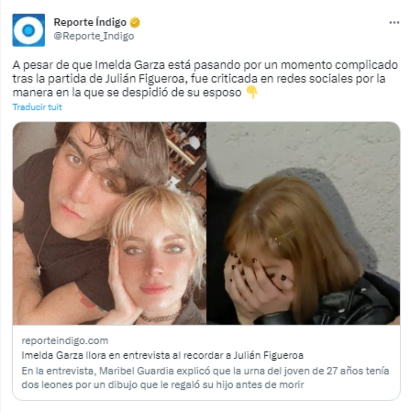 " Tenía la boca morada"