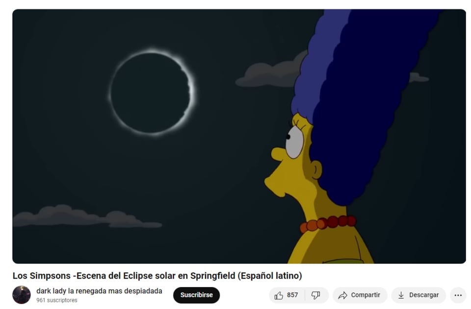 Los Simpson, eclipse solar, predicción, serie animada, MundoNOW