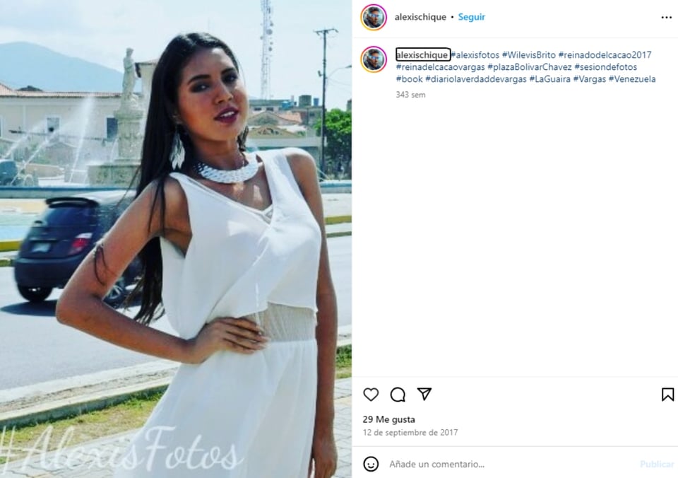 Wilevis Brito, modelo, Venezuela, luto, MundoNOW