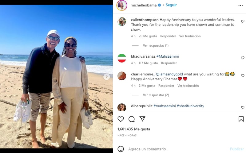 Michelle y Barack Obama 30 años matrimonio