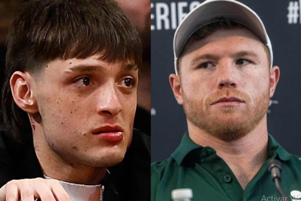 Did Peso Pluma try to hit Canelo Álvarez?