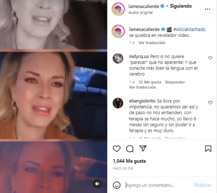 Alicia Machado confiesa enfermedad