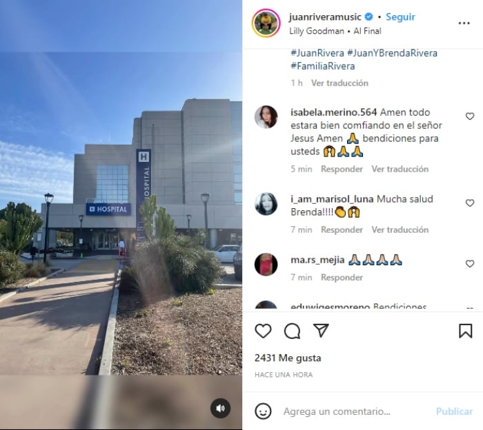 Juan Rivera asks for prayers hospitalized wife