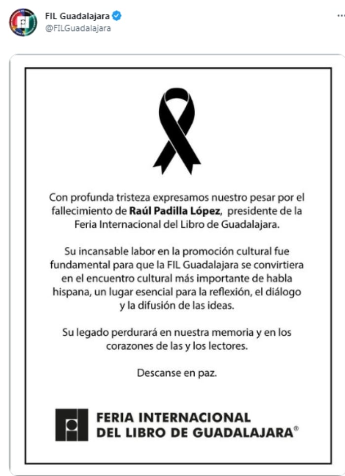President of the Mexican FIL took his own life
