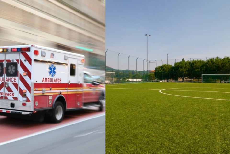 Policía le dispara a jugador de fútbol en pleno partido