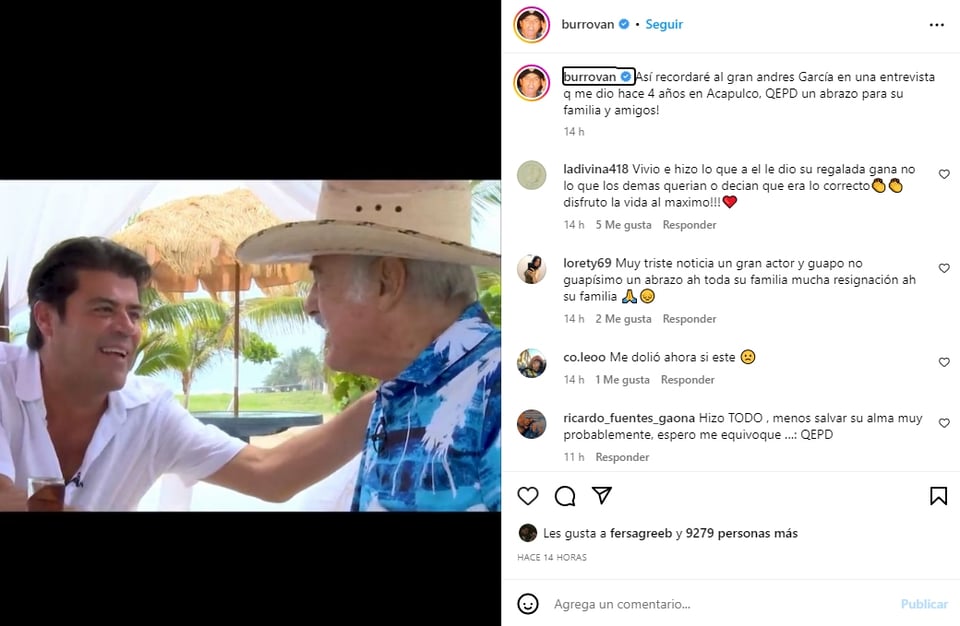 "Muy triste noticia"