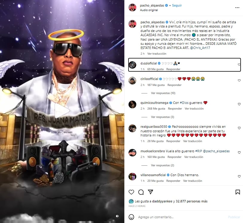 Aparece mensaje del cantante Pacho Antifeka