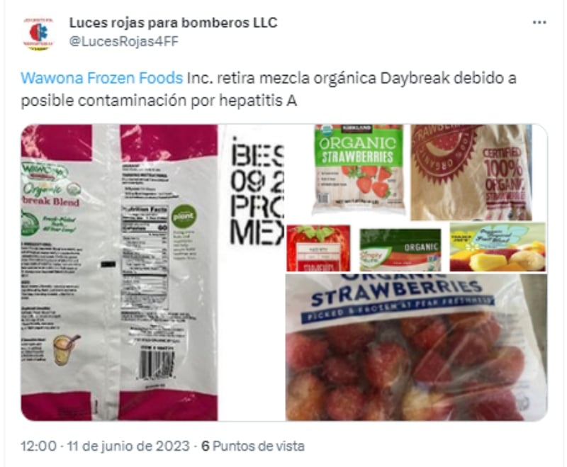 ¿Qué hacer si compraron frutas y verduras congeladas?