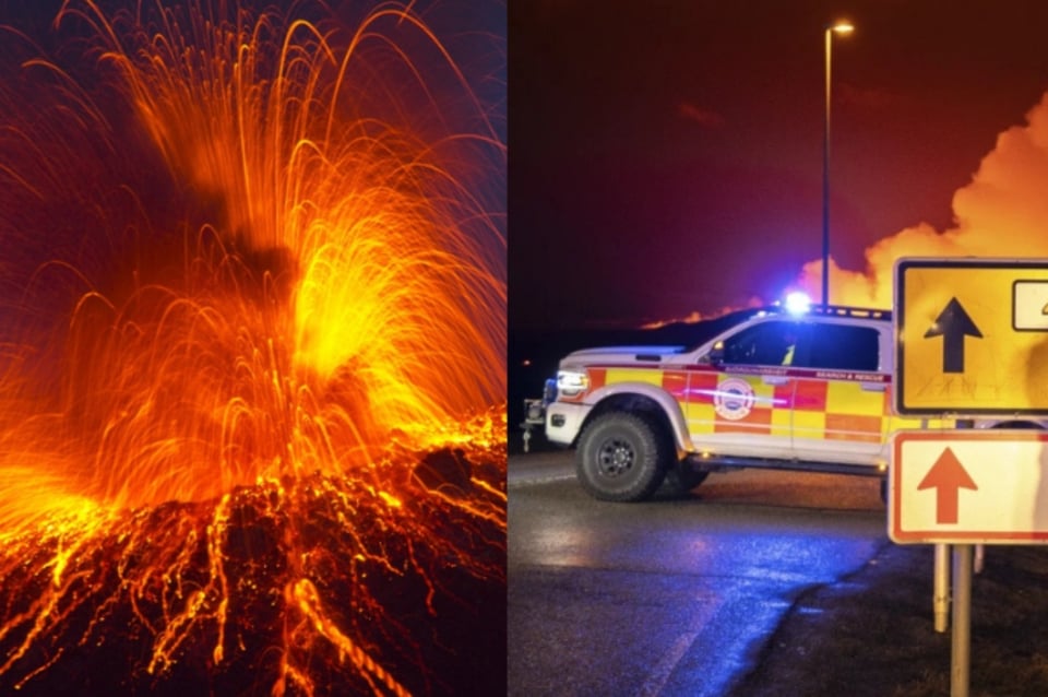 Declaran estado de emergencia por fuerte erupción volcánica en Islandia