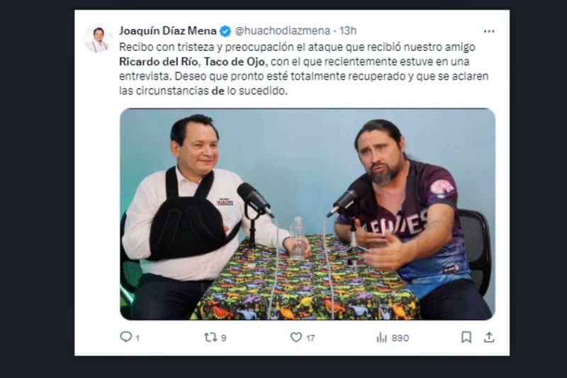 Taco de Ojo, comediante, Ricardo del Río, ataque, MundoNOW