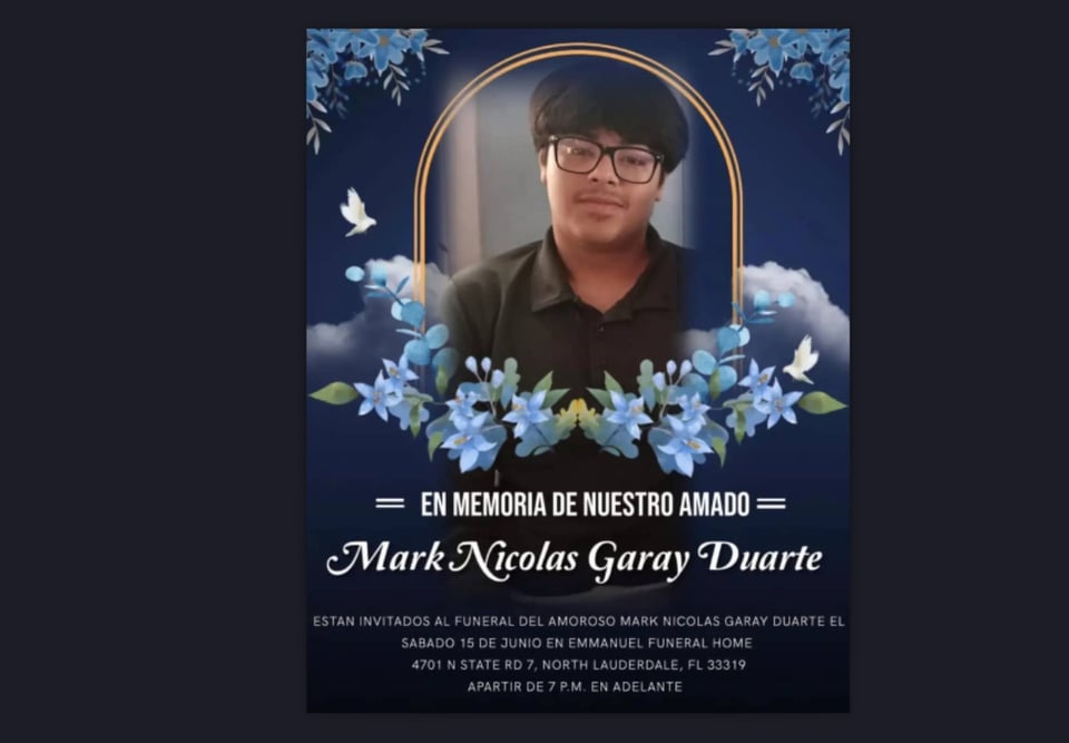 Mark Nicolás Garay Duarte, accidente, Florida, EEUU, MundoNOW