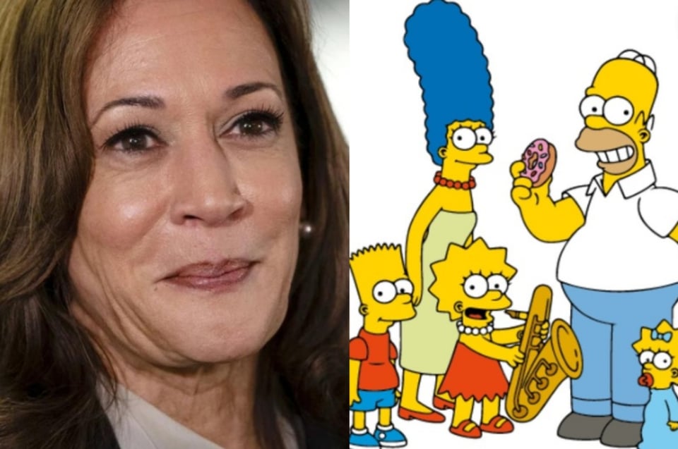 Predicción cumplida de Los Simpson sobre Kamala Harris
