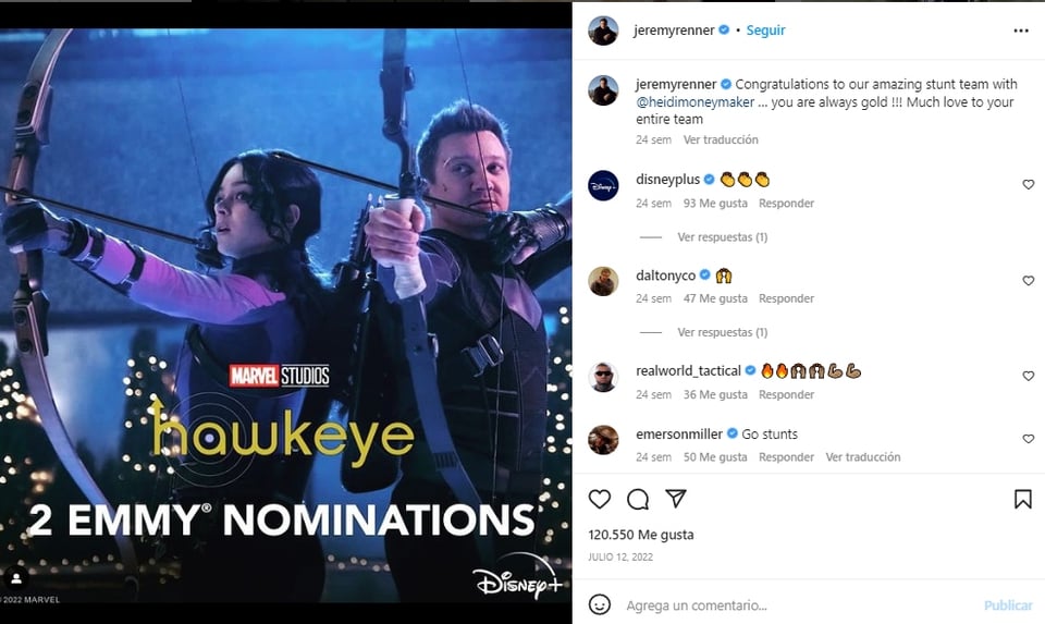 Jeremy Renner superestrella de Marvel