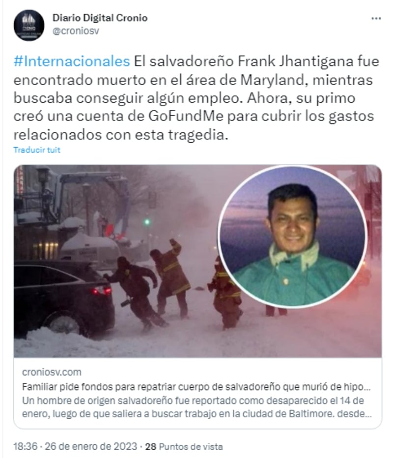 Familia repatriar Frank Guevara: Buscan apoyo para el traslado