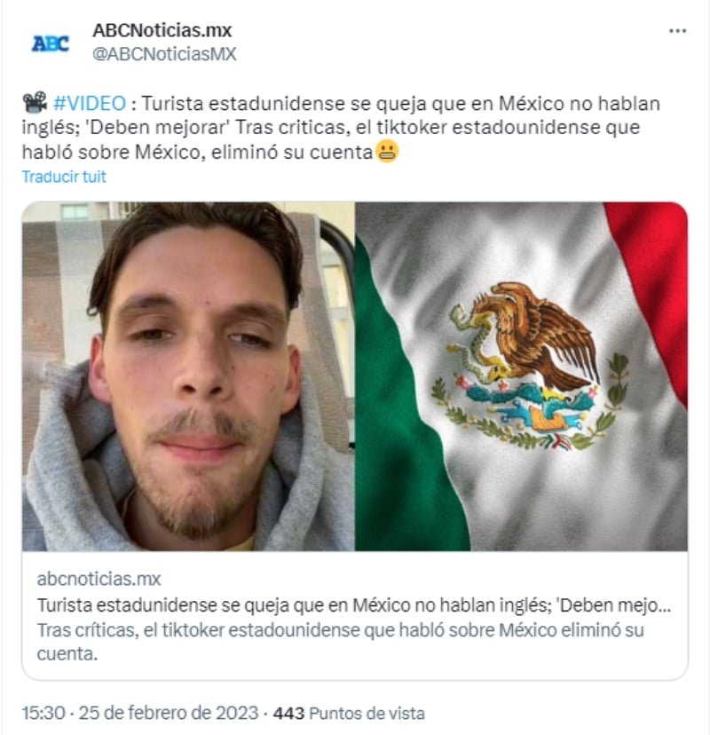 Gringo queja México inglés: "Tuve que usar aplicaciones para traducir todo"