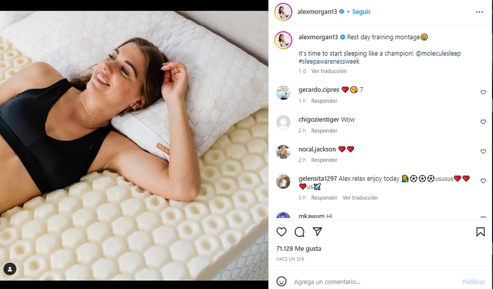 Alex Morgan jugadora del Mundial Femenil