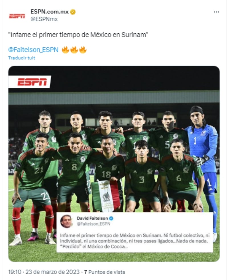 Nations League Suriname Mexico: Carlos Acevedo the figure