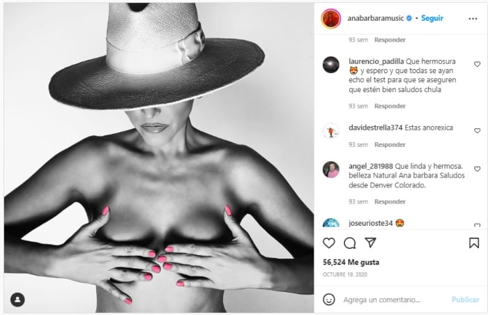 Ana Bárbara sin ropa