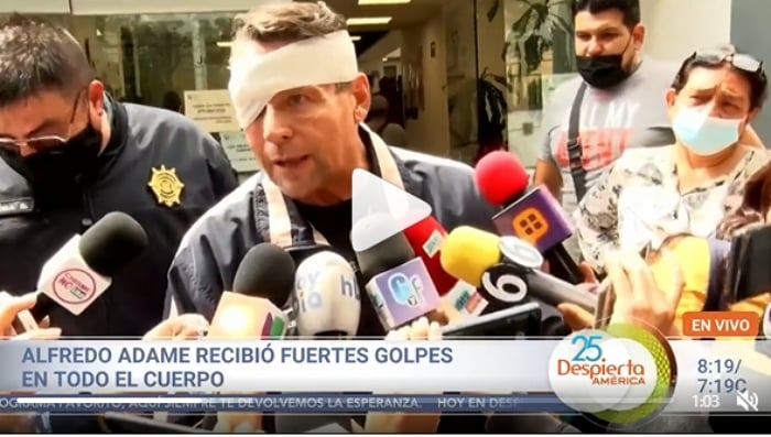 Adame se contradice por pelea