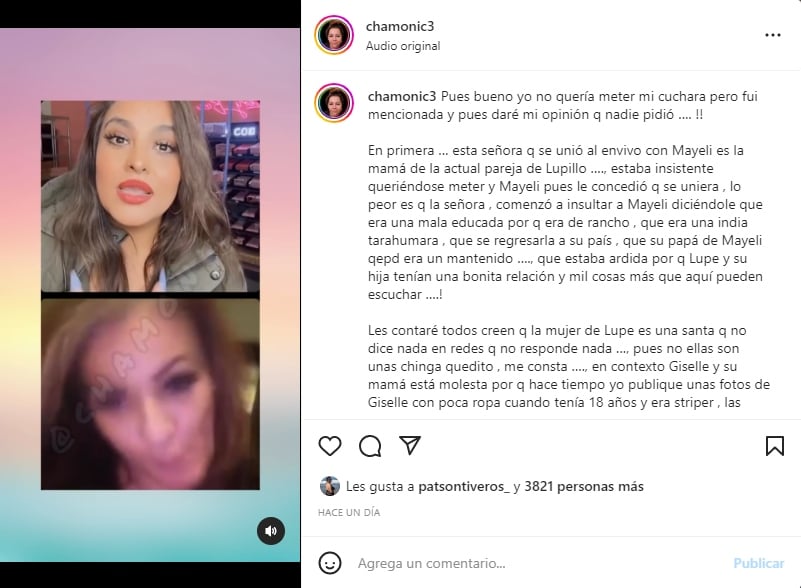 La esposa de Lupillo Rivera lanza ataque a Mayeli
