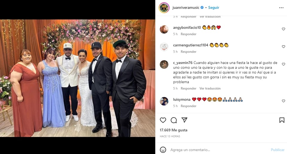 Juan Rivera y su esposa son criticados por su boda