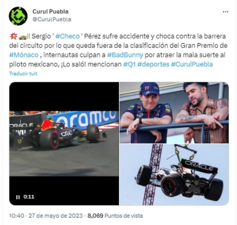 Arrancará desde la última posición del Gran Premio de Mónaco