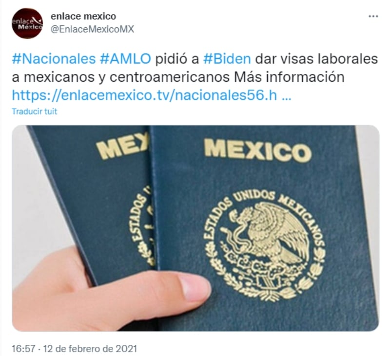 "Busca mejorar el programa de visas H-1B"