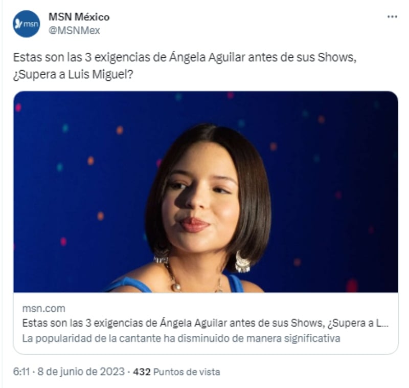 Ángela Aguilar y sus exigencias previo a un concierto