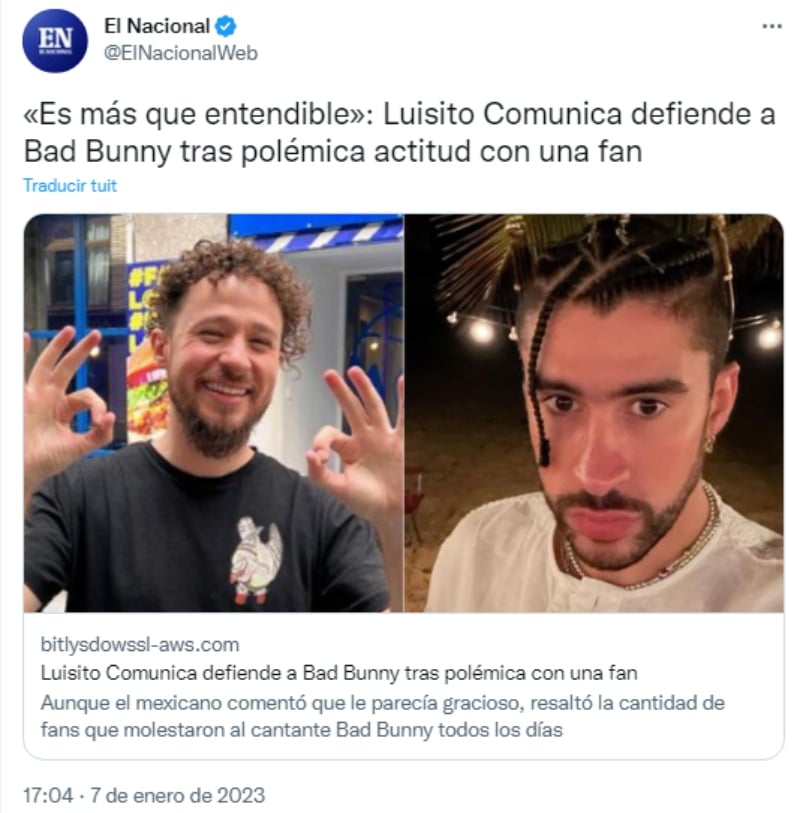 Mexicano defiende lo hecho por Bad Bunny